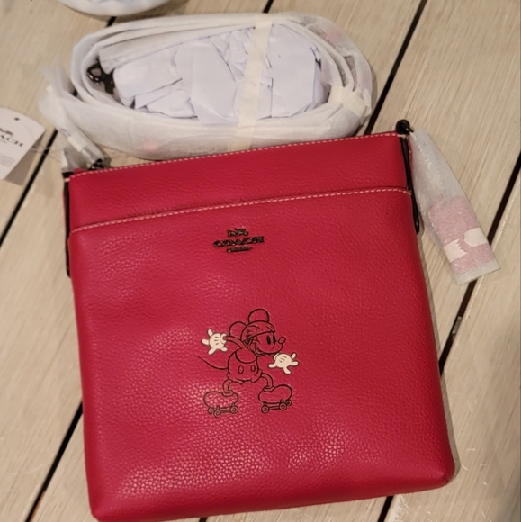 Coach X Disney Mickey Mouse Kitt Messenger - Picture 1 of 8